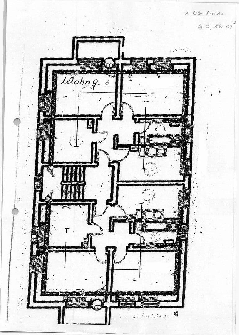 Pronájem bytu 3+1 66 m², Jahnstrasse 49, Dessau-Roßlau, Sasko-Anhaltsko Pronájem bytu 3+1 66 m², Jahnstrasse 49, Dessau-Roßlau, Sasko-Anhaltsko