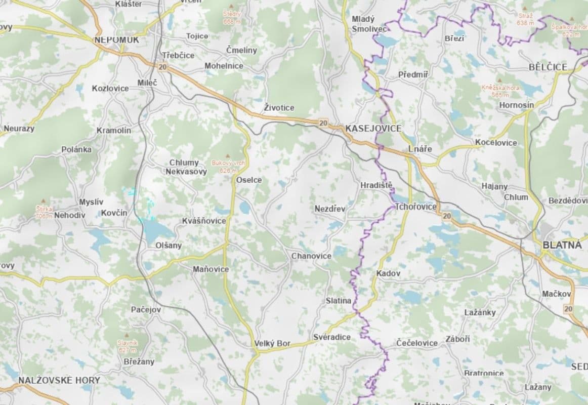 Prodej pozemku 90.019 m², Kovčín, Plzeňský kraj Prodej pozemku 90.019 m², Kovčín, Plzeňský kraj