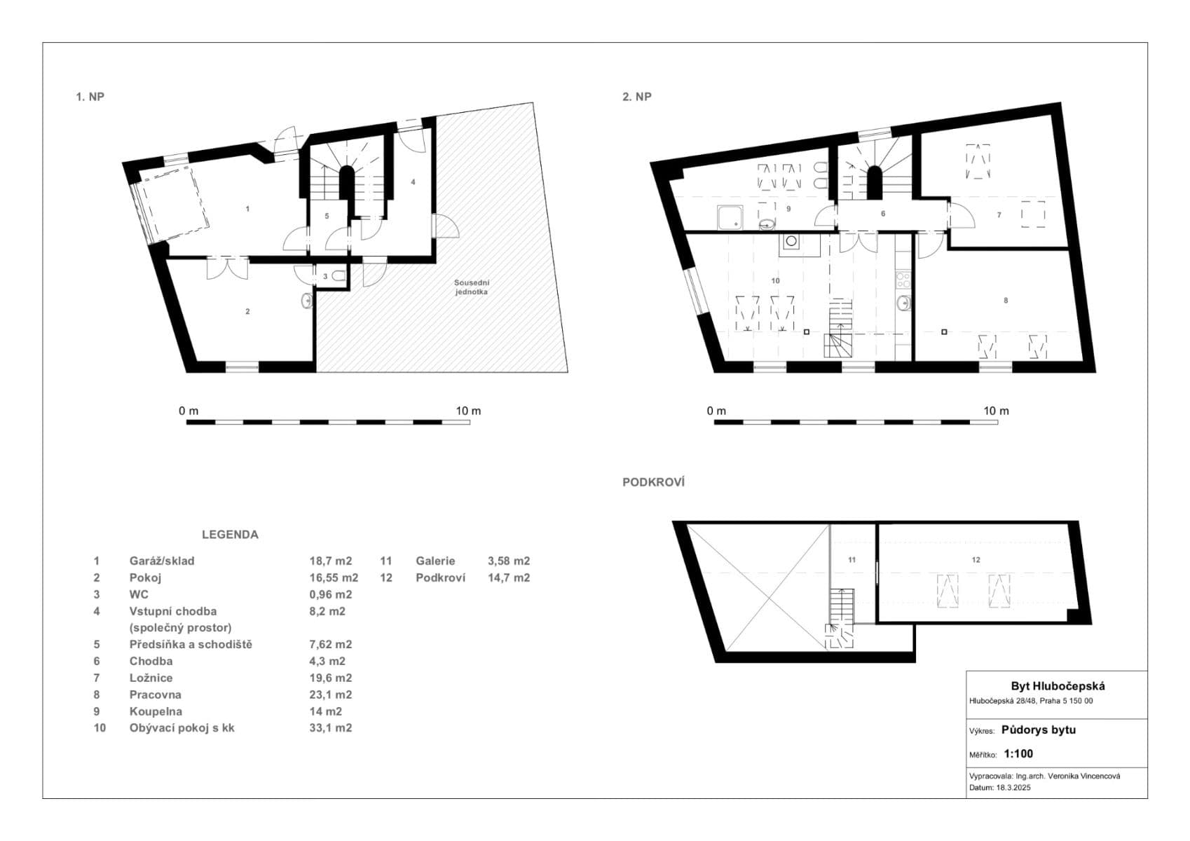 Prodej bytu 6+kk 156 m², Hlubočepská, Praha, Praha Prodej bytu 6+kk 156 m², Hlubočepská, Praha, Praha