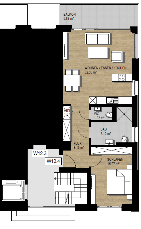 Pronájem bytu 2+1 75 m², Verl, Severní Porýní-Vestfálsko Pronájem bytu 2+1 75 m², Verl, Severní Porýní-Vestfálsko