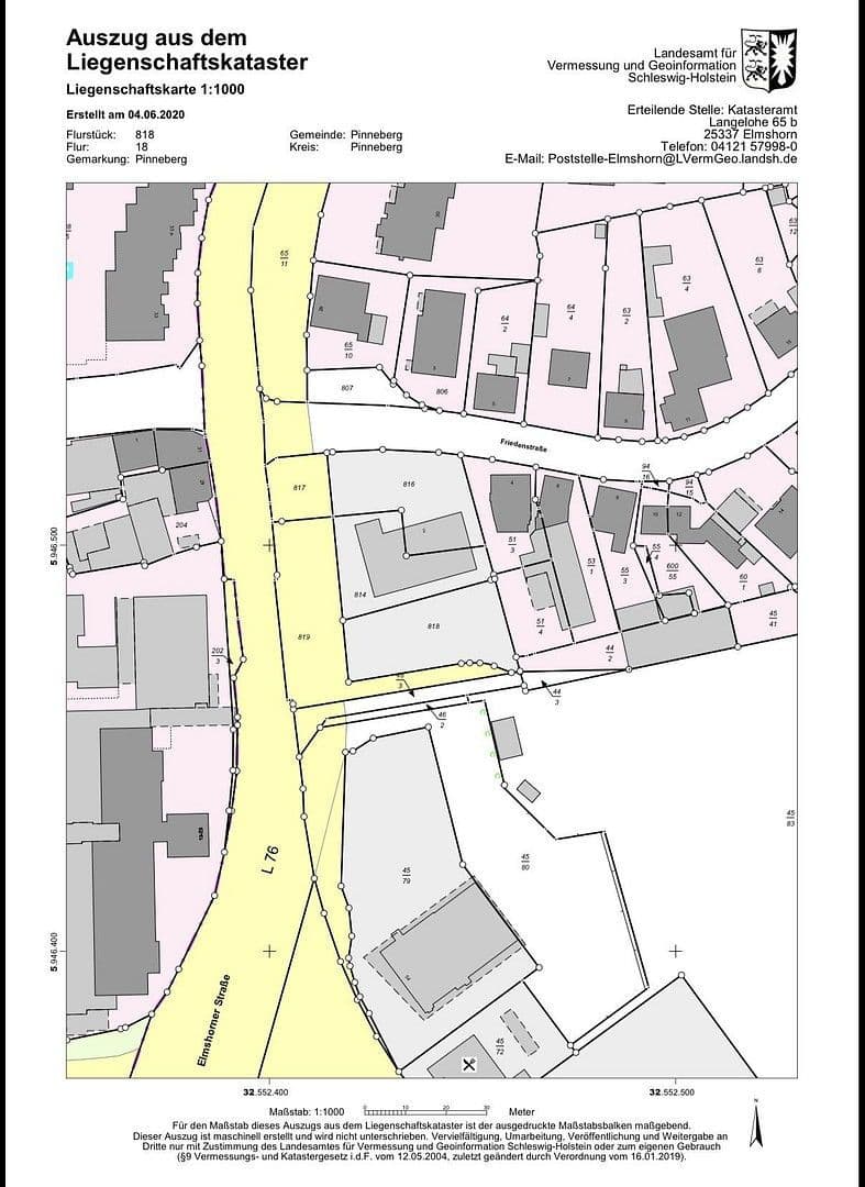 Prodej pozemku 717 m², Pinneberg, Šlesvicko-Holštýnsko Prodej pozemku 717 m², Pinneberg, Šlesvicko-Holštýnsko