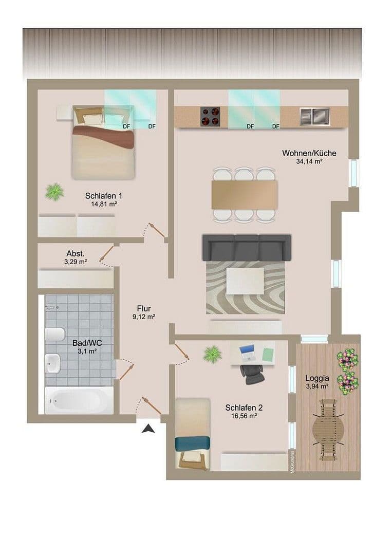 Pronájem bytu 3+1 91 m², Kieselbronn, Bádensko-Württembersko Pronájem bytu 3+1 91 m², Kieselbronn, Bádensko-Württembersko