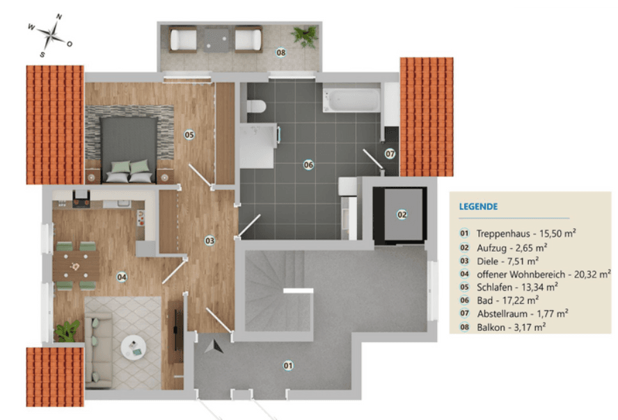 Prodej bytu 2+1 64 m², Amselweg 30, Kempten (Allgäu), Bavorsko Prodej bytu 2+1 64 m², Amselweg 30, Kempten (Allgäu), Bavorsko