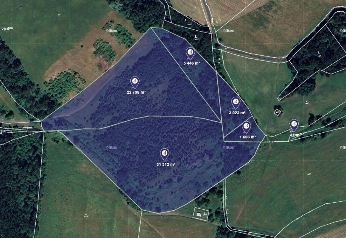 Prodej pozemku 64.293 m², Chuderov, Ústecký kraj Prodej pozemku 64.293 m², Chuderov, Ústecký kraj