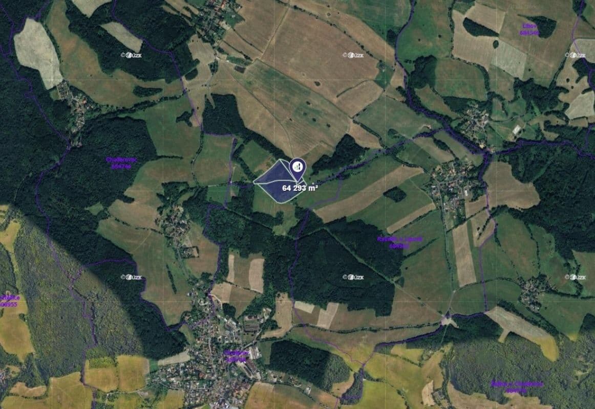Prodej pozemku 64.293 m², Chuderov, Ústecký kraj Prodej pozemku 64.293 m², Chuderov, Ústecký kraj