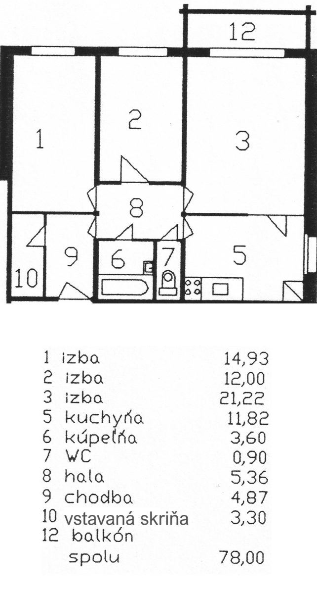 Prodej bytu 3+kk 84 m², Bajzova, Ružinov, Bratislavský kraj Prodej bytu 3+kk 84 m², Bajzova, Ružinov, Bratislavský kraj
