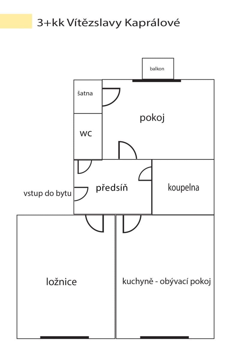 Prodej bytu 3+kk 70 m², Vítězslavy Kaprálové, Brno, Jihomoravský kraj Prodej bytu 3+kk 70 m², Vítězslavy Kaprálové, Brno, Jihomoravský kraj