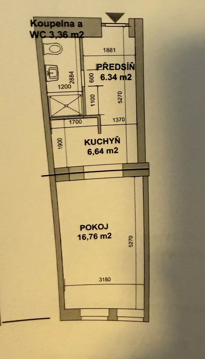 Prodej bytu 1+kk 33 m², Sevastopolská, Praha, Praha Prodej bytu 1+kk 33 m², Sevastopolská, Praha, Praha