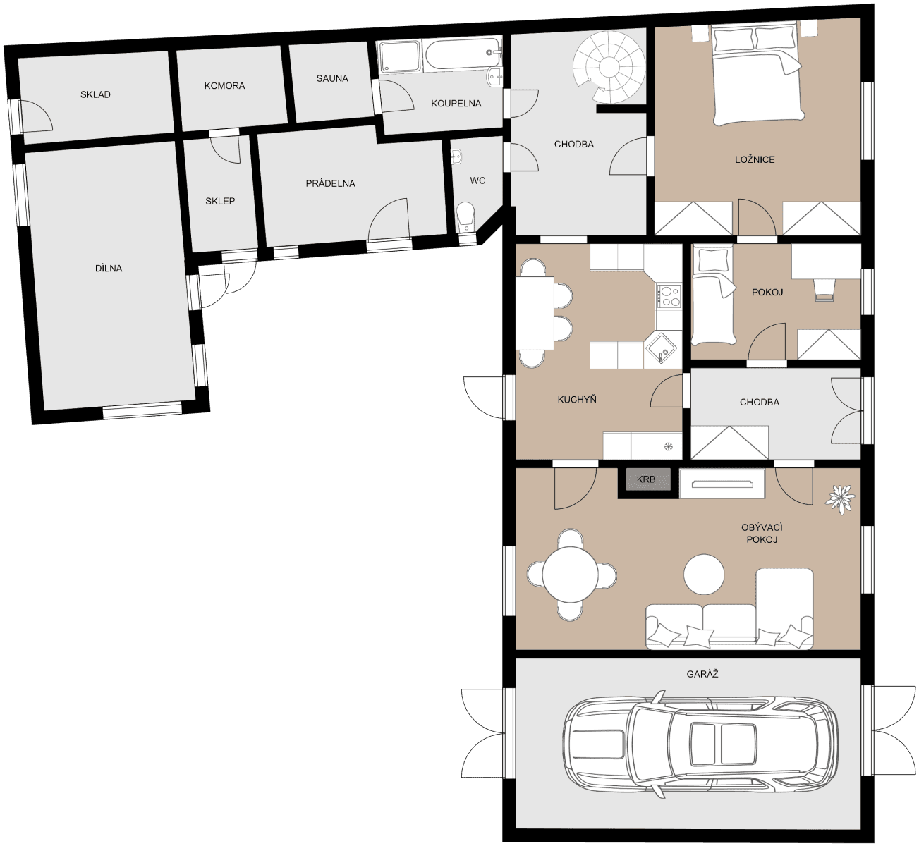 Prodej domu 151 m², pozemek 554 m², Ječmínkova, Chropyně, Zlínský kraj Prodej domu 151 m², pozemek 554 m², Ječmínkova, Chropyně, Zlínský kraj