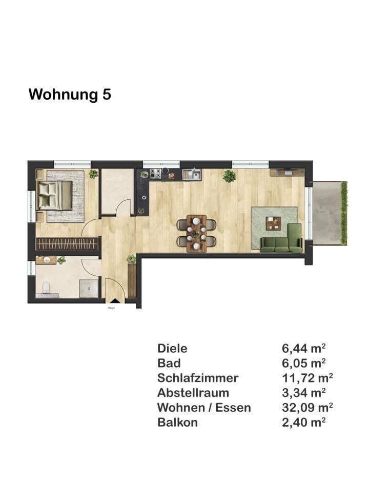 Pronájem bytu 2+1 60 m², Blumenstraße 17, Münzenberg, Hessen Pronájem bytu 2+1 60 m², Blumenstraße 17, Münzenberg, Hessen