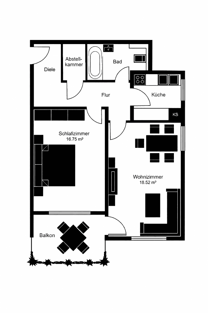 Prodej bytu 2+1 62 m², Belgradstr. 66, München, Bavorsko Prodej bytu 2+1 62 m², Belgradstr. 66, München, Bavorsko