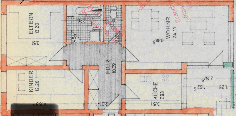 Pronájem bytu 38 m², Münchener Straße 16, Germering, Bavorsko Pronájem bytu 38 m², Münchener Straße 16, Germering, Bavorsko