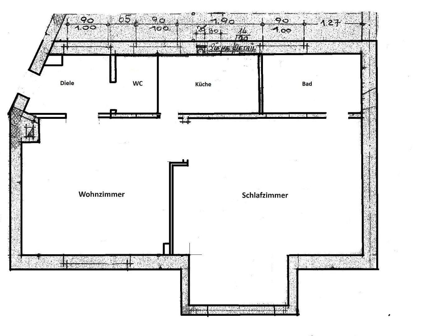 Pronájem bytu 2+1 33 m², Brauerstrasse 1, Essen, Severní Porýní-Vestfálsko Pronájem bytu 2+1 33 m², Brauerstrasse 1, Essen, Severní Porýní-Vestfálsko