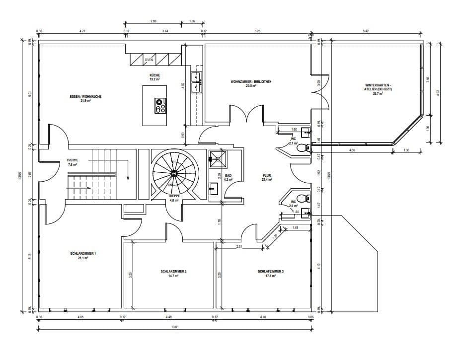 Pronájem bytu 7+1 312 m², Lehenstr. 25, Donaueschingen, Bádensko-Württembersko Pronájem bytu 7+1 312 m², Lehenstr. 25, Donaueschingen, Bádensko-Württembersko