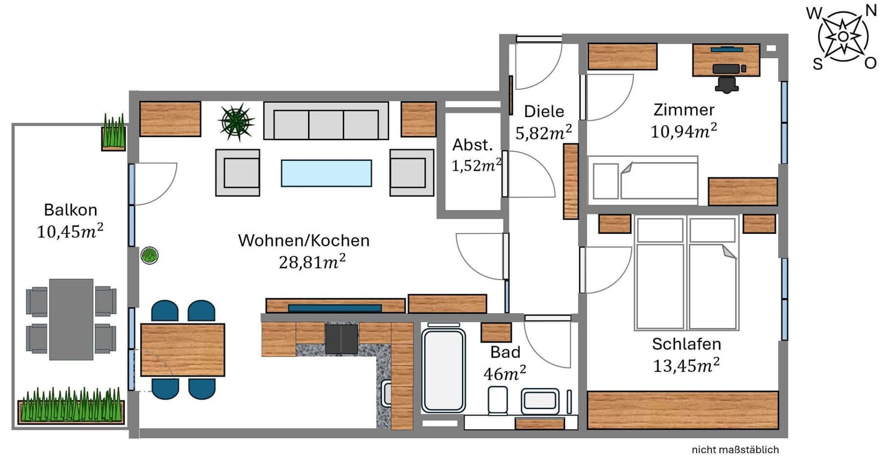 Prodej bytu 3+1 72 m², Vaterstetten, Bavorsko Prodej bytu 3+1 72 m², Vaterstetten, Bavorsko