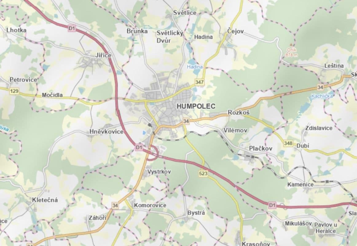 Prodej pozemku 6.855 m², Humpolec, Kraj Vysočina Prodej pozemku 6.855 m², Humpolec, Kraj Vysočina