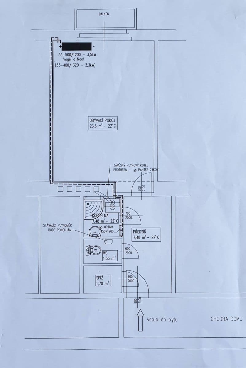 Prodej bytu 1+kk 37 m², Prouzova, Praha, Praha Prodej bytu 1+kk 37 m², Prouzova, Praha, Praha