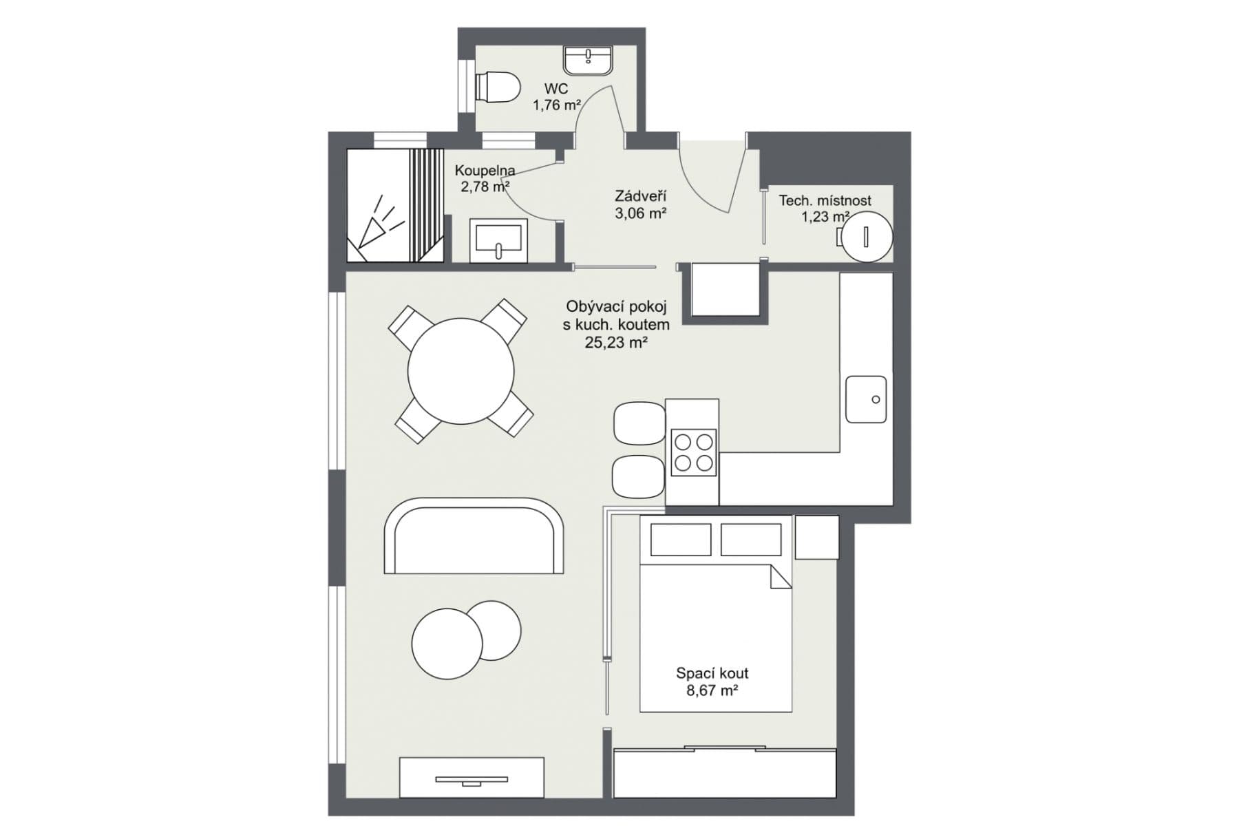 Pronájem bytu 2+kk 48 m², Pivovarnická, Praha, Praha Pronájem bytu 2+kk 48 m², Pivovarnická, Praha, Praha