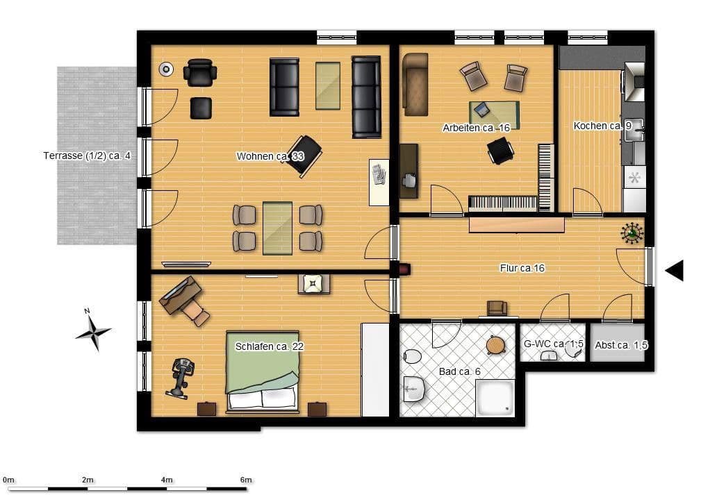 Prodej bytu 3+1 108 m², Hamburg, Hamburg Prodej bytu 3+1 108 m², Hamburg, Hamburg