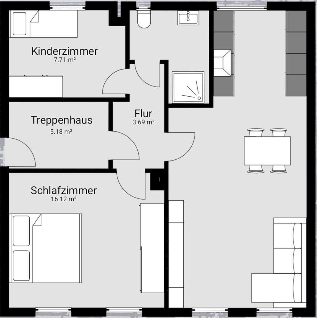 Pronájem bytu 3+1 60 m², Heilbronn, Bádensko-Württembersko Pronájem bytu 3+1 60 m², Heilbronn, Bádensko-Württembersko