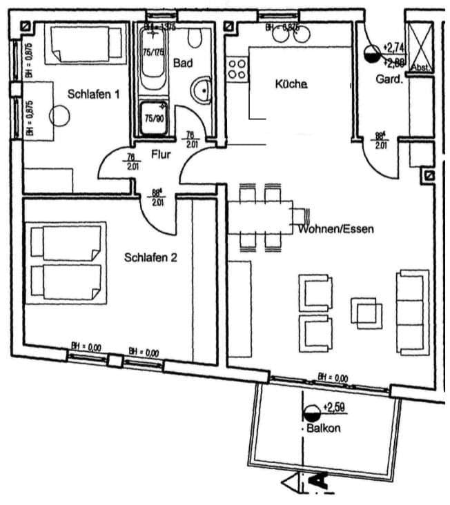 Prodej bytu 3+1 82 m², Dürresbachstraße, Hennef (Sieg), Severní Porýní-Vestfálsko Prodej bytu 3+1 82 m², Dürresbachstraße, Hennef (Sieg), Severní Porýní-Vestfálsko