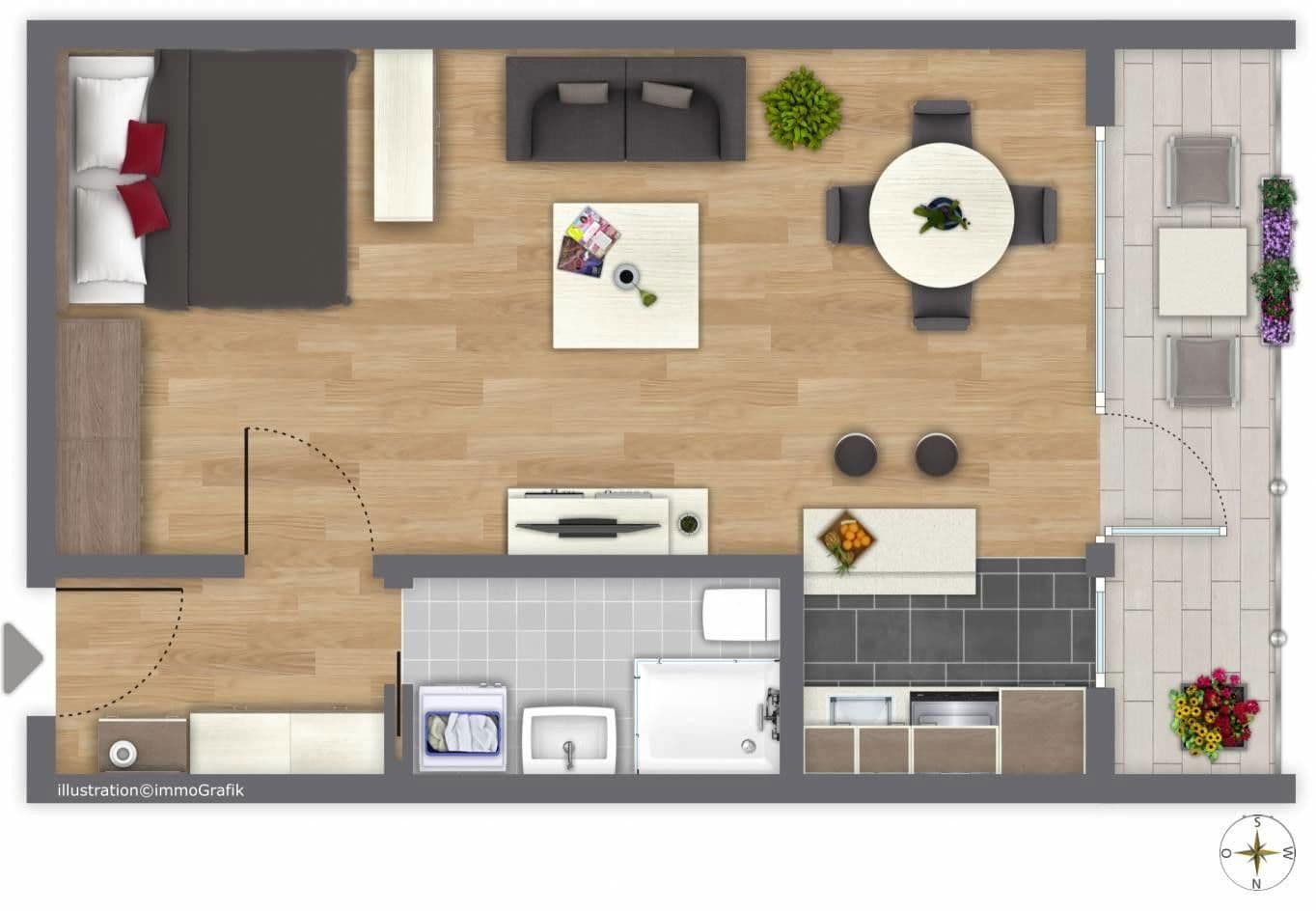 Prodej bytu 1+1 36 m², Drygalki Allee 118, München, Bavorsko Prodej bytu 1+1 36 m², Drygalki Allee 118, München, Bavorsko