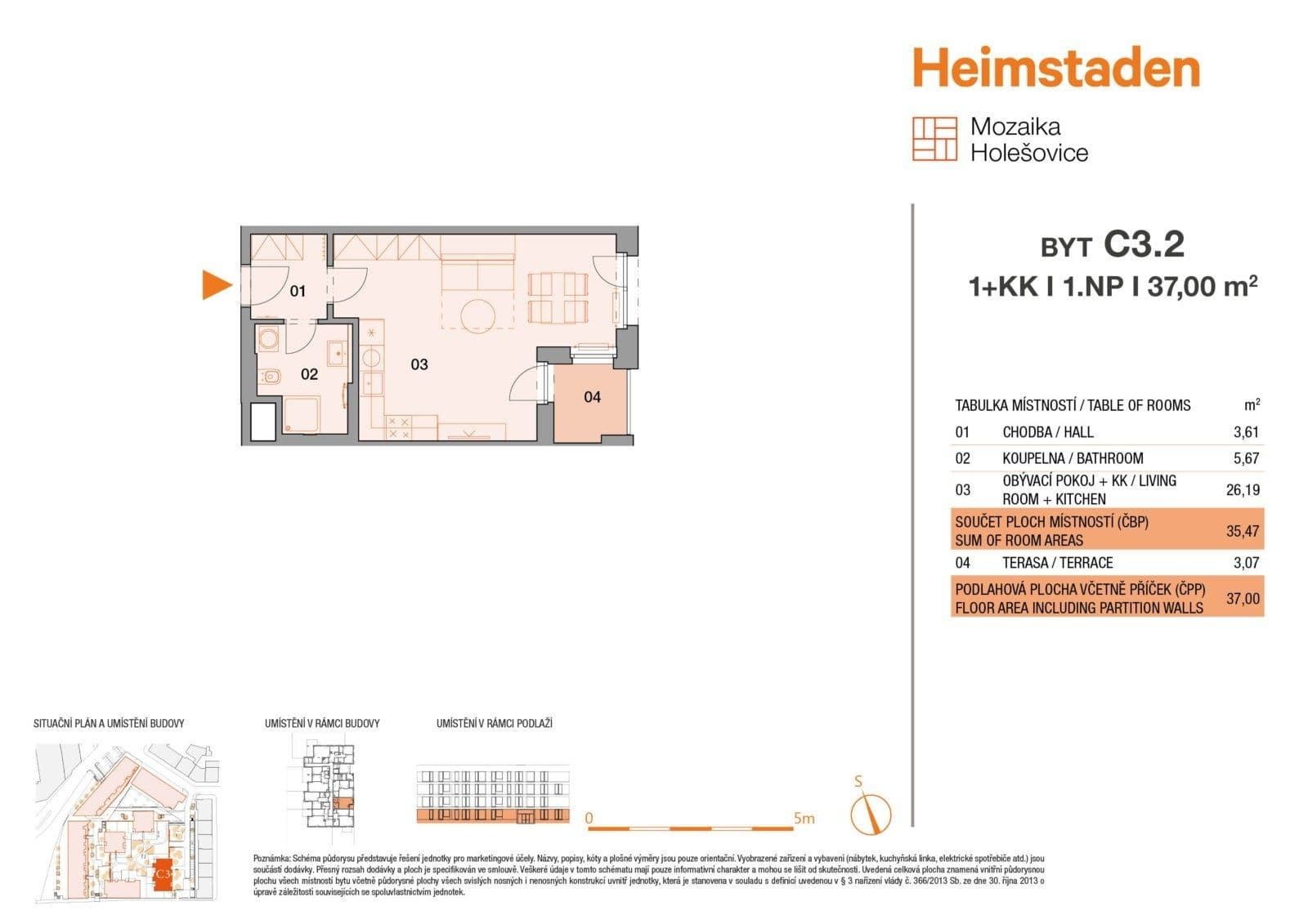 Pronájem bytu 1+kk 37 m², Vrbenského, Praha, Praha Pronájem bytu 1+kk 37 m², Vrbenského, Praha, Praha