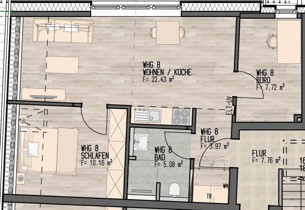 Pronájem bytu 3+1 42 m², Ledebourstraße 2-3, Diepholz, Dolní Sasko Pronájem bytu 3+1 42 m², Ledebourstraße 2-3, Diepholz, Dolní Sasko