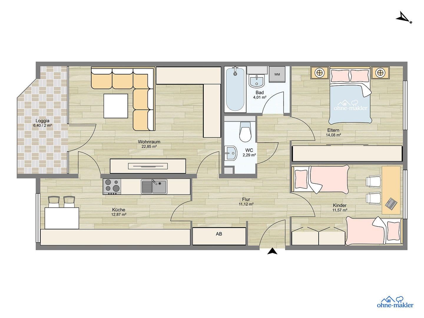 Pronájem bytu 3+1 80 m², Westenstraße 266, München, Bavorsko Pronájem bytu 3+1 80 m², Westenstraße 266, München, Bavorsko