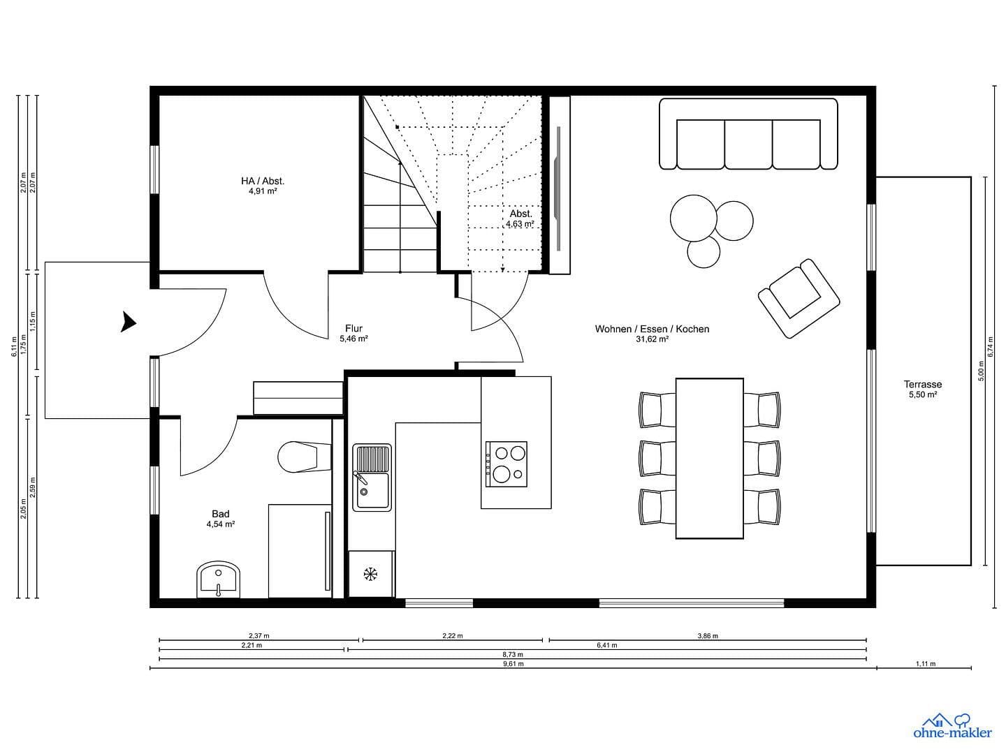 Pronájem domu 112 m², pozemek 180 m², Hamburg, Hamburg Pronájem domu 112 m², pozemek 180 m², Hamburg, Hamburg