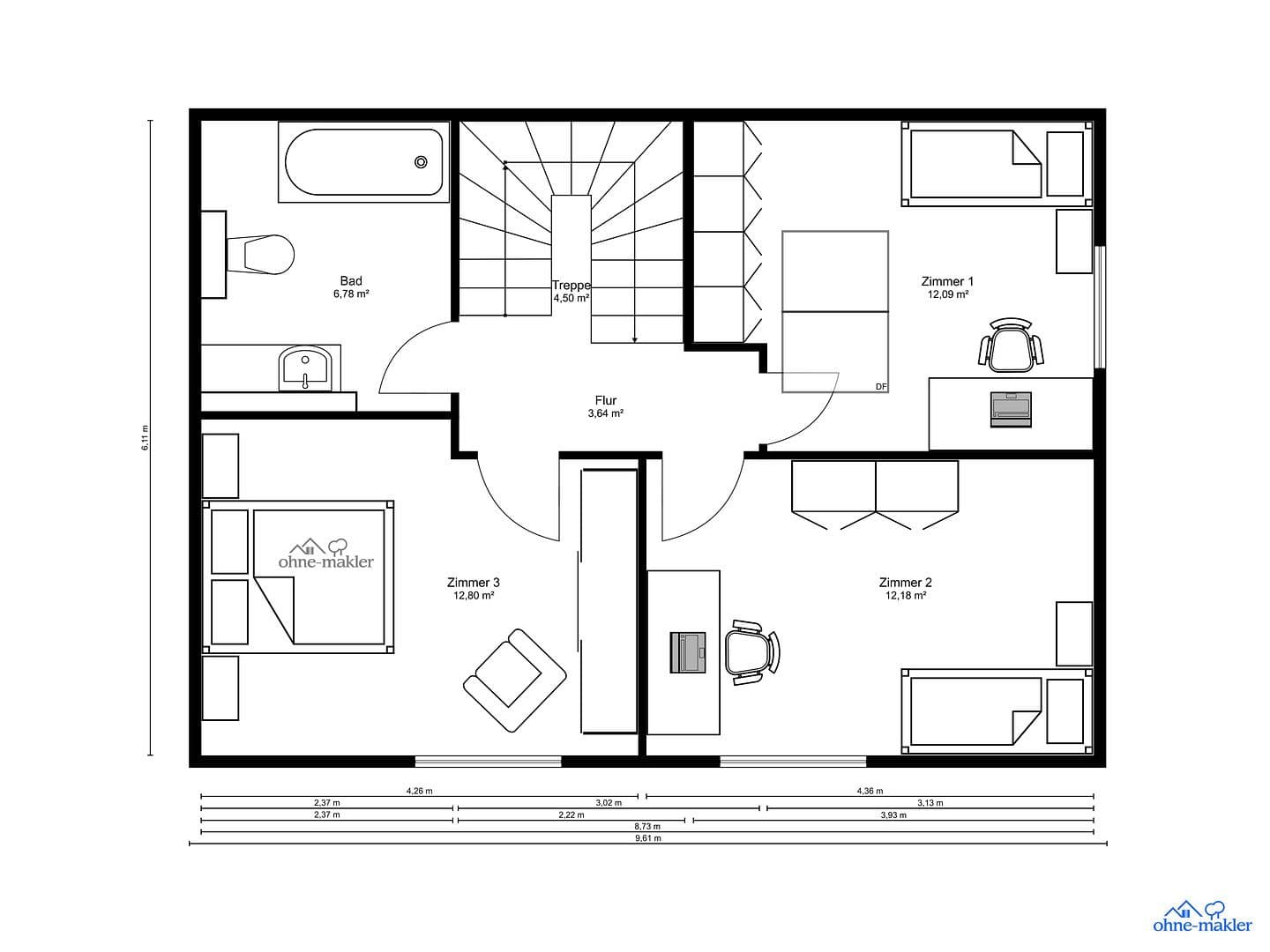 Pronájem domu 112 m², pozemek 180 m², Hamburg, Hamburg Pronájem domu 112 m², pozemek 180 m², Hamburg, Hamburg