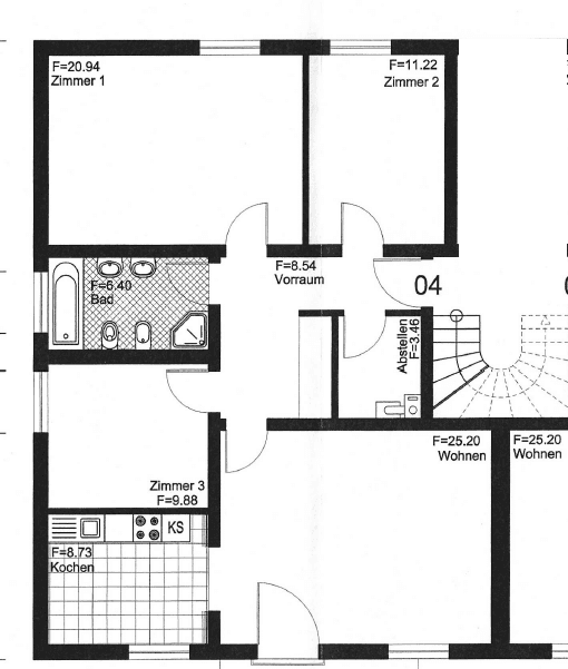 Pronájem bytu 4+1 114 m², Jakobstraße 36, Ramstein-Miesenbach, Porýní-Falc Pronájem bytu 4+1 114 m², Jakobstraße 36, Ramstein-Miesenbach, Porýní-Falc