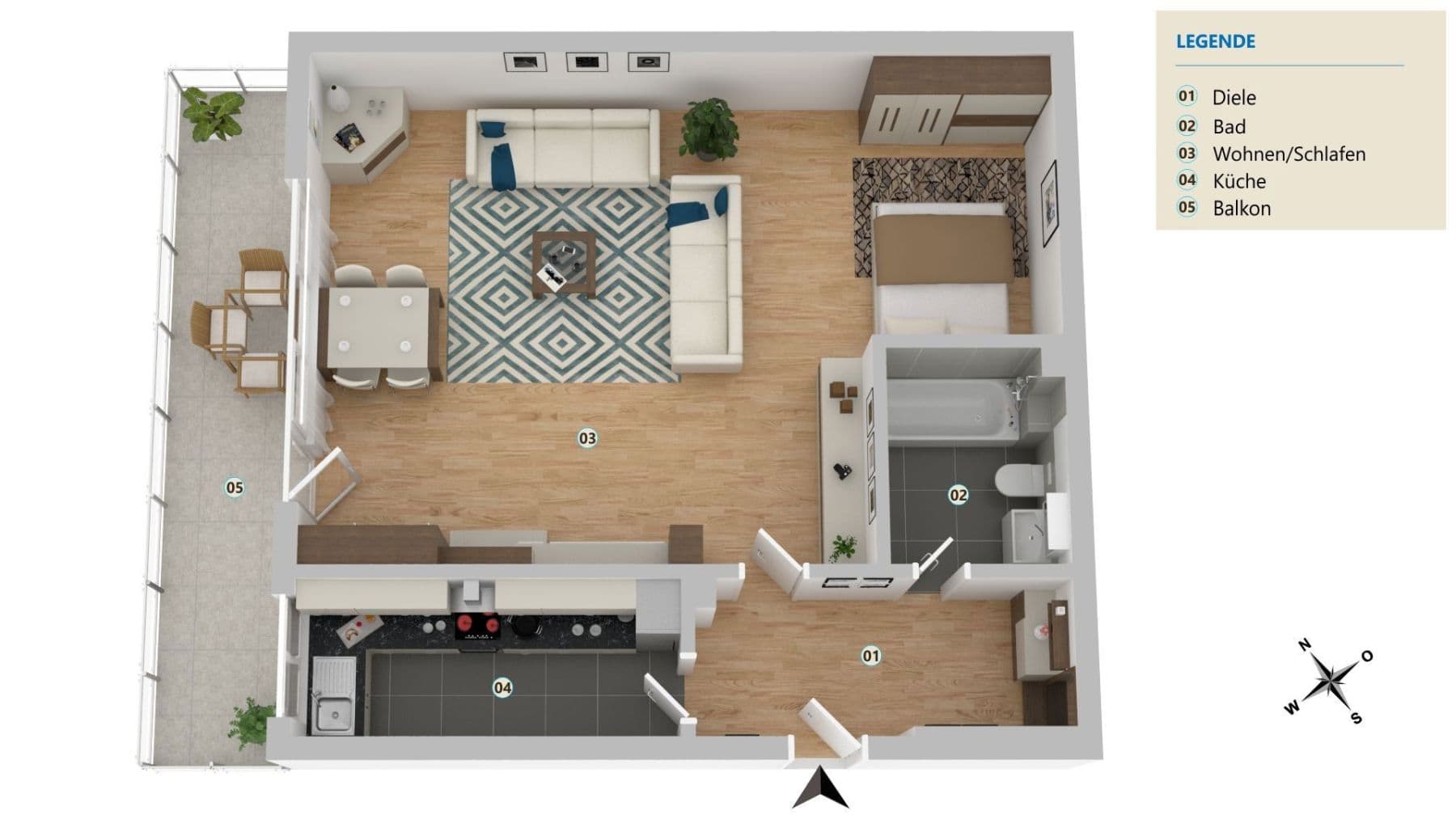Prodej bytu 2+1 70 m², Köln, Severní Porýní-Vestfálsko Prodej bytu 2+1 70 m², Köln, Severní Porýní-Vestfálsko