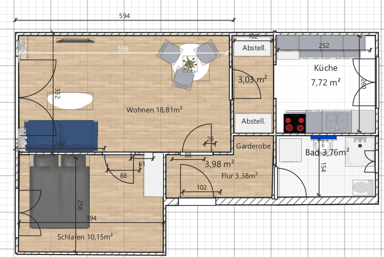Pronájem bytu 2+1 45 m², Am Felde 132, Hamburg, Hamburg Pronájem bytu 2+1 45 m², Am Felde 132, Hamburg, Hamburg