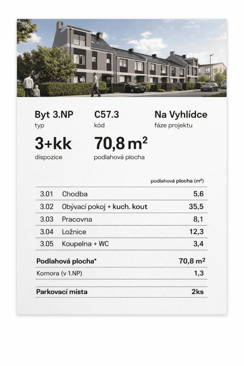 Pronájem bytu 3+kk 70 m², Pod Horkou, Strančice, Středočeský kraj Pronájem bytu 3+kk 70 m², Pod Horkou, Strančice, Středočeský kraj