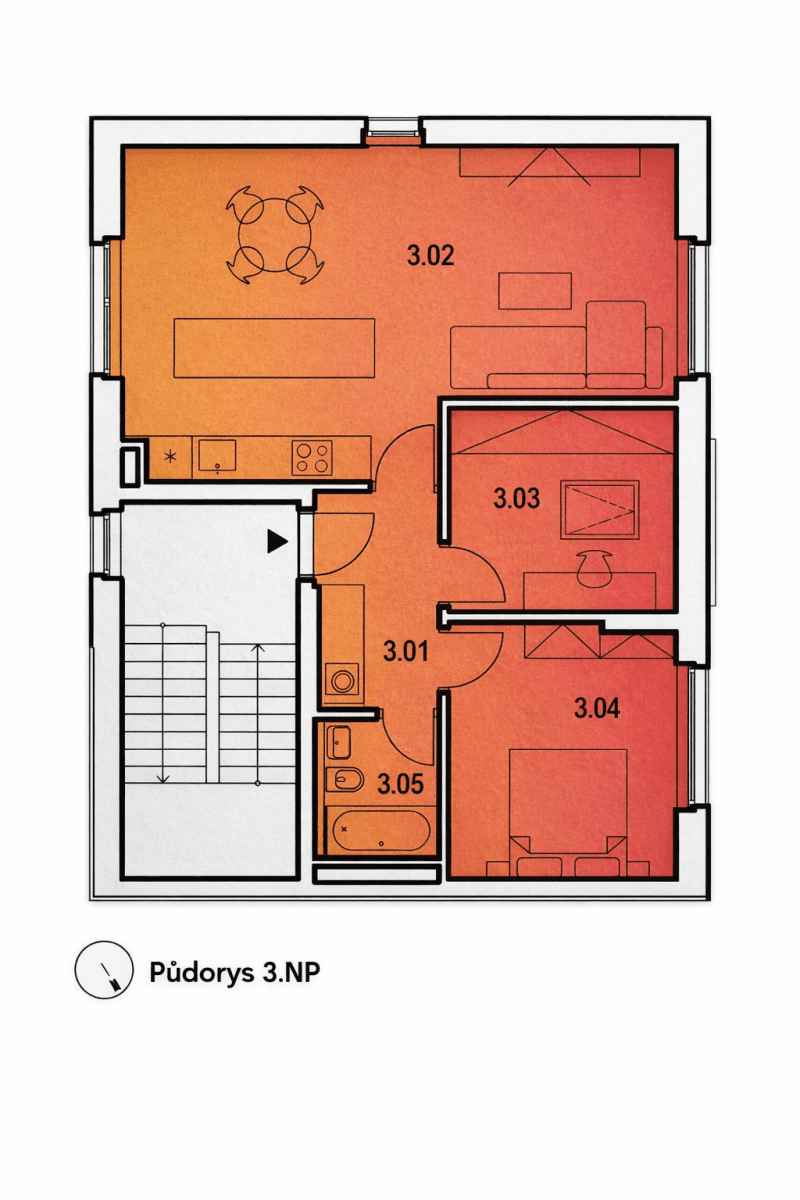 Pronájem bytu 3+kk 70 m², Pod Horkou, Strančice, Středočeský kraj Pronájem bytu 3+kk 70 m², Pod Horkou, Strančice, Středočeský kraj