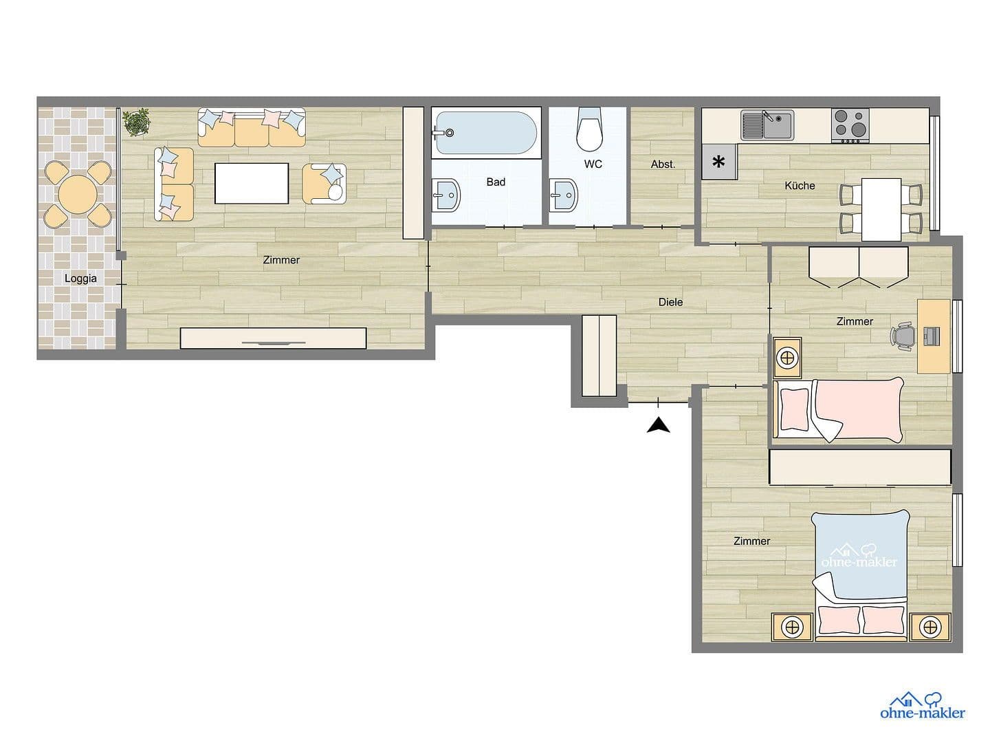 Prodej bytu 3+1 84 m², München, Bavorsko Prodej bytu 3+1 84 m², München, Bavorsko