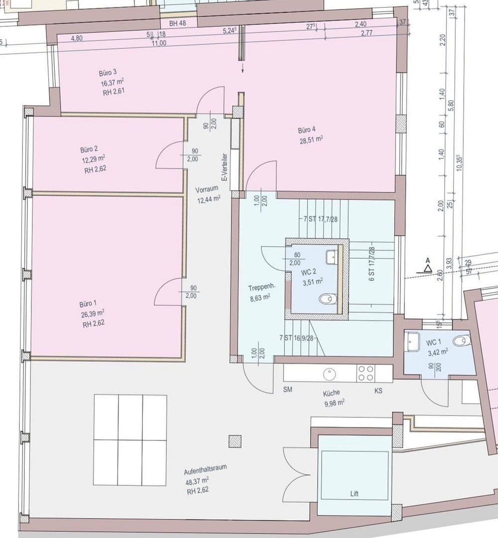 Pronájem kanceláře 150 m², Eisengasse 6A, Dornbirn, Vorarlbersko Pronájem kanceláře 150 m², Eisengasse 6A, Dornbirn, Vorarlbersko