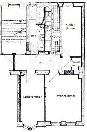 Pronájem bytu 3+1 65 m², Josef Ries Straße 72, Erfurt, Durynsko Pronájem bytu 3+1 65 m², Josef Ries Straße 72, Erfurt, Durynsko