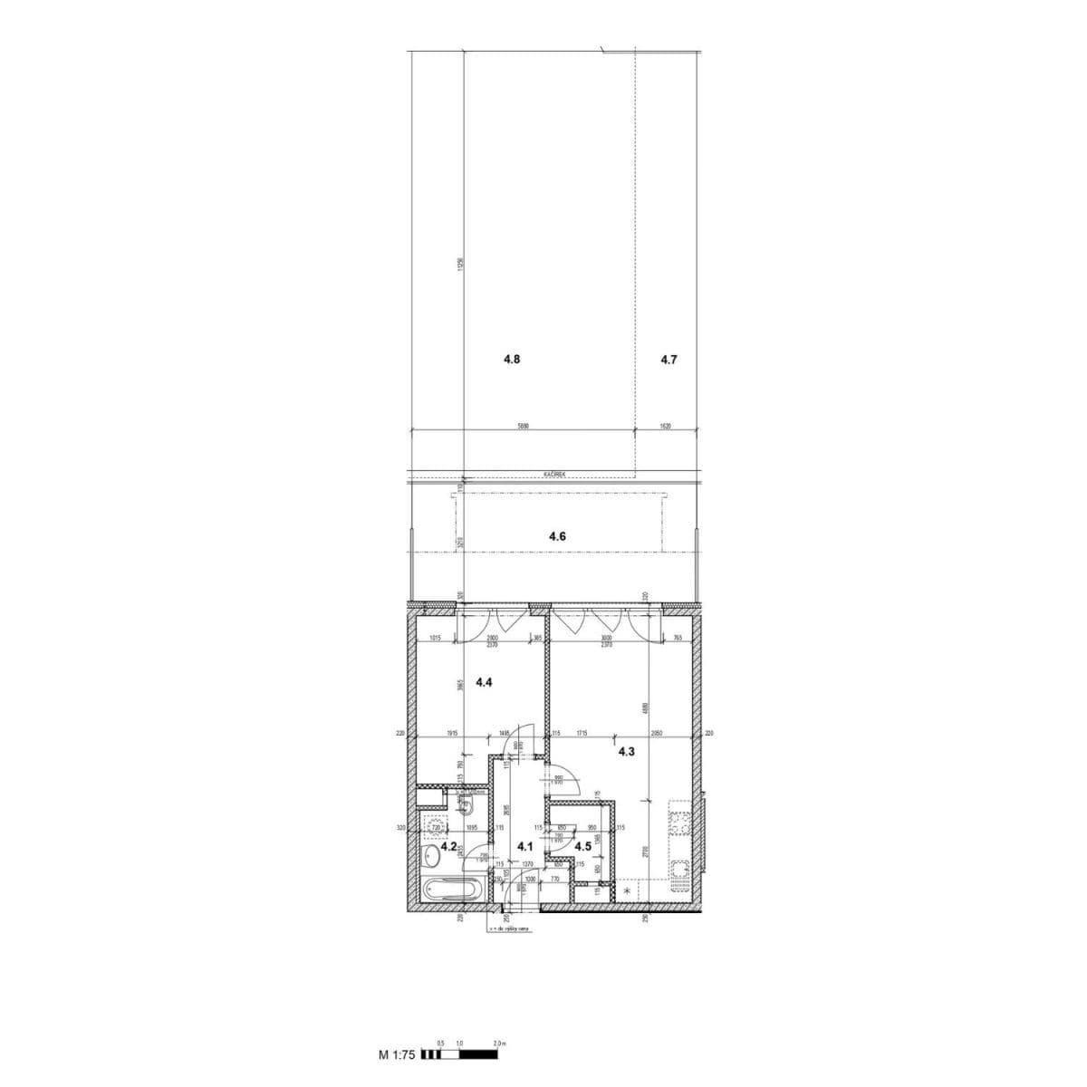 Pronájem bytu 2+kk 52 m², Hlučkova, Praha, Praha Pronájem bytu 2+kk 52 m², Hlučkova, Praha, Praha