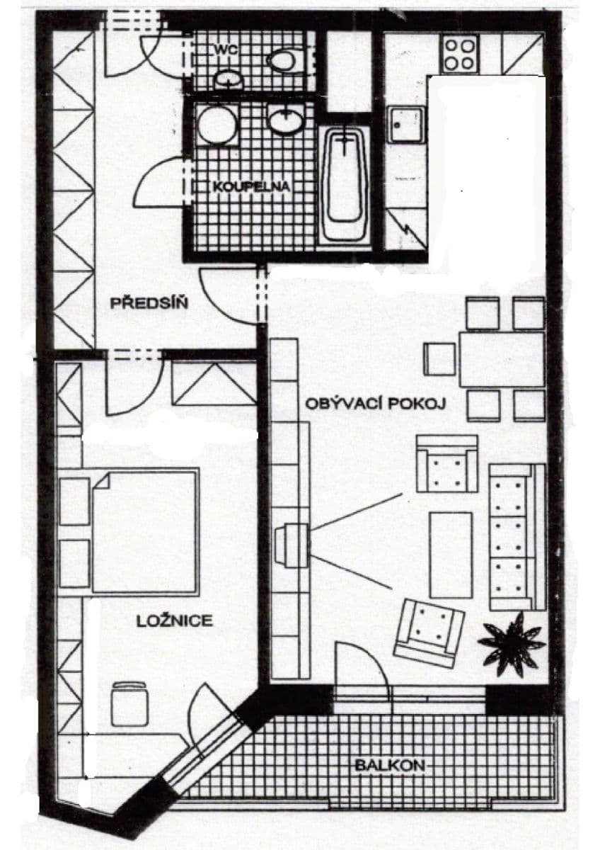 Pronájem bytu 2+kk 63 m², Patočkova, Praha, Praha Pronájem bytu 2+kk 63 m², Patočkova, Praha, Praha