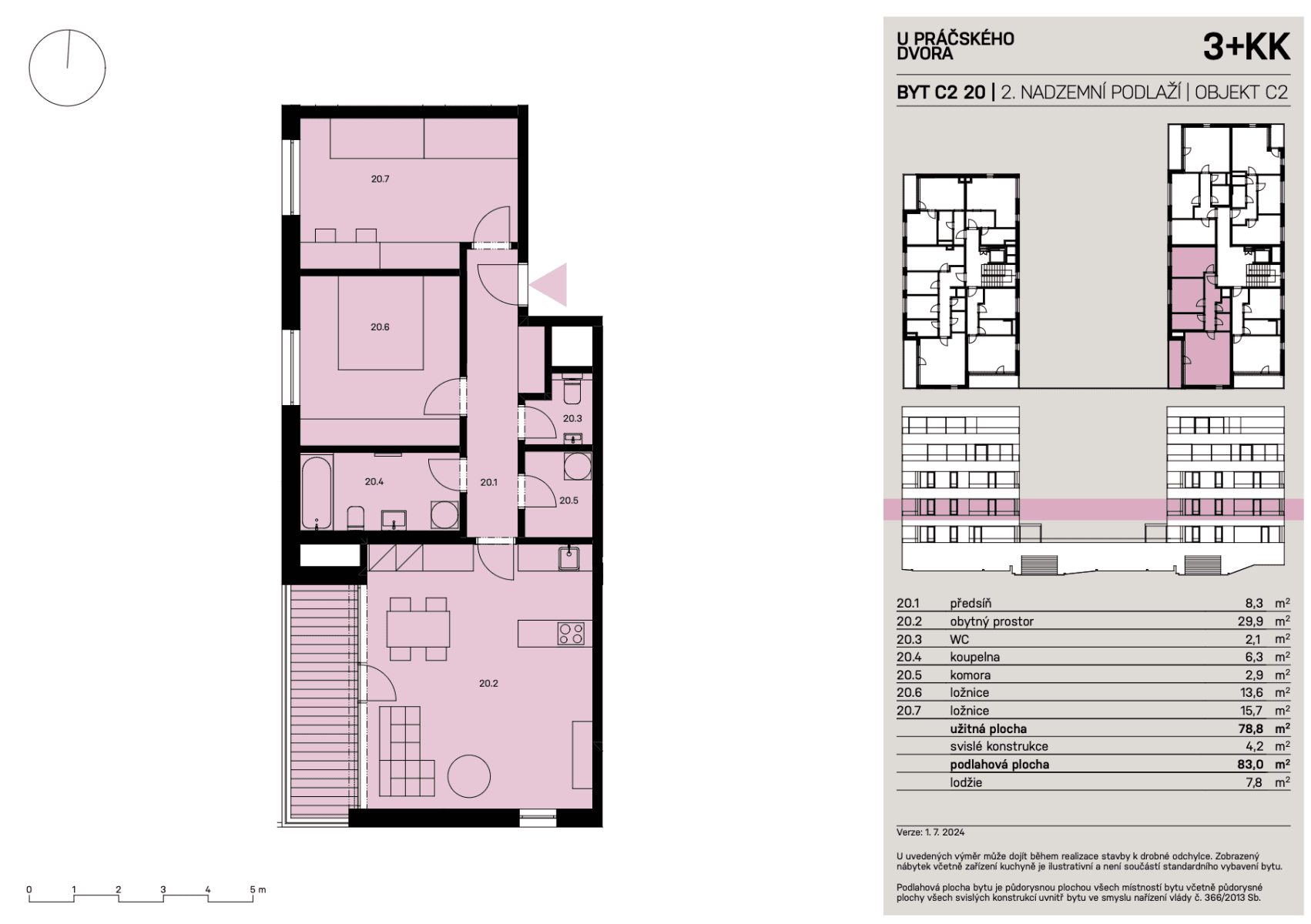Prodej bytu 3+kk 83 m², Práčská, Praha, Praha Prodej bytu 3+kk 83 m², Práčská, Praha, Praha