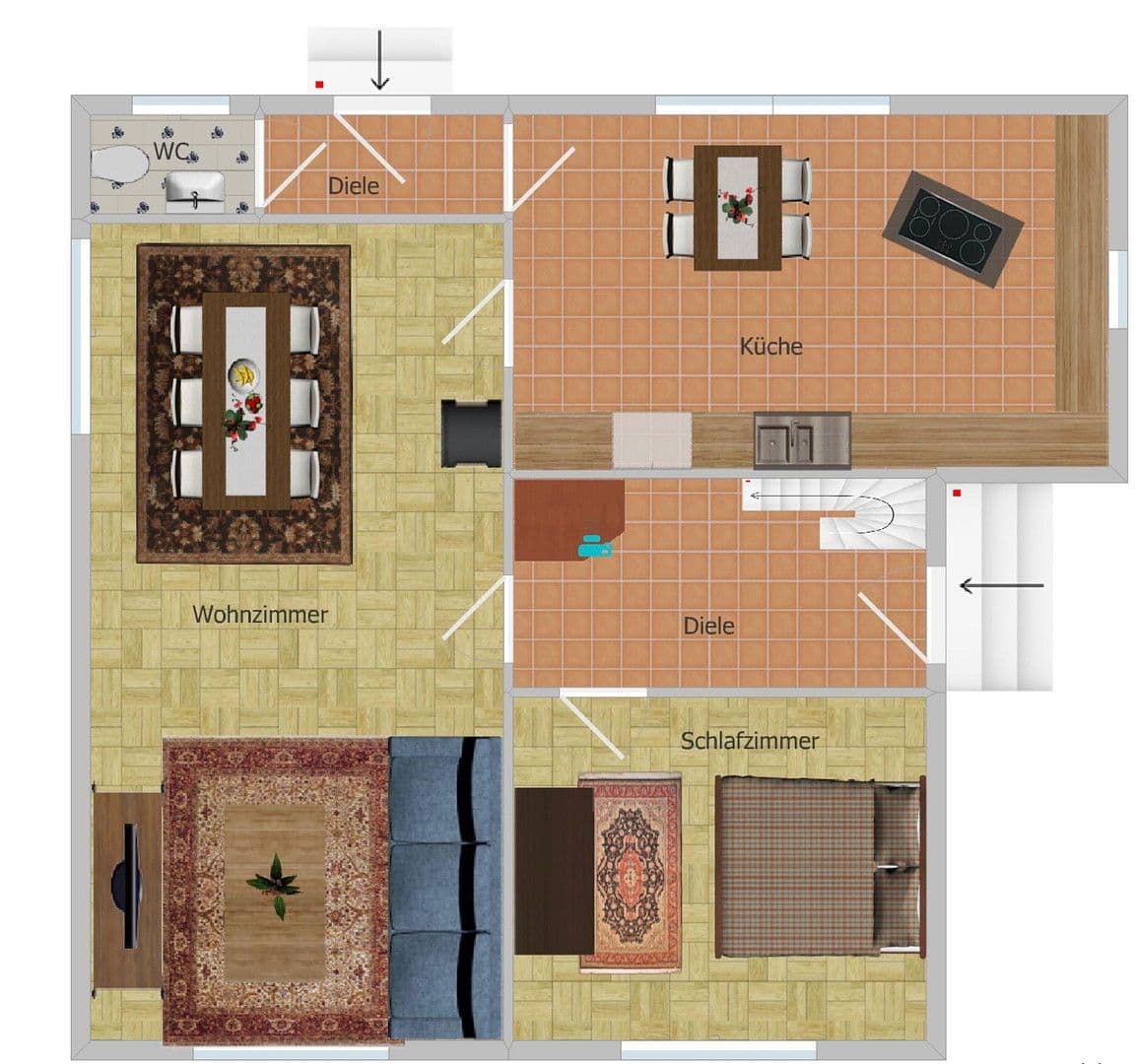Prodej domu 120 m², pozemek 650 m², Ant Hellinghus 11, Krummhörn, Dolní Sasko Prodej domu 120 m², pozemek 650 m², Ant Hellinghus 11, Krummhörn, Dolní Sasko