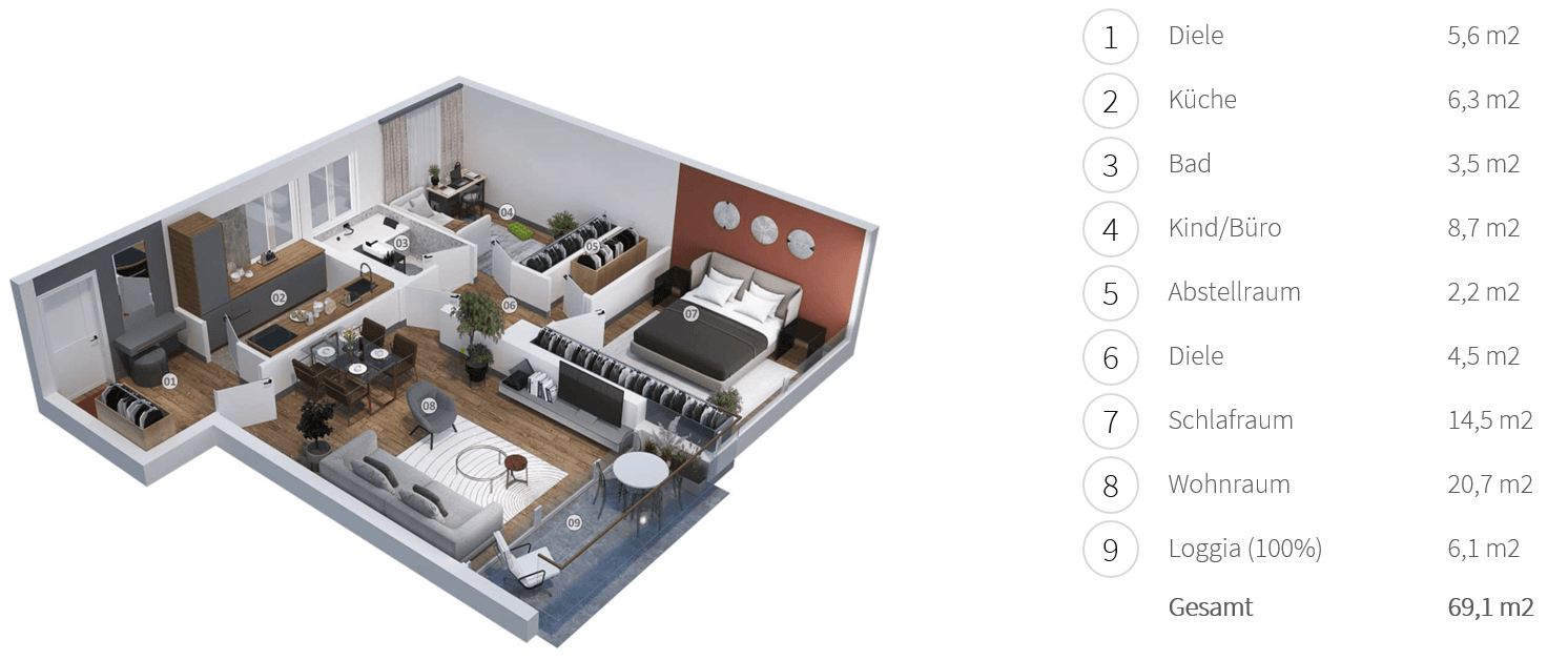Prodej bytu 3+1 70 m², Schmorellstraße 14, Unterhaching, Bavorsko Prodej bytu 3+1 70 m², Schmorellstraße 14, Unterhaching, Bavorsko