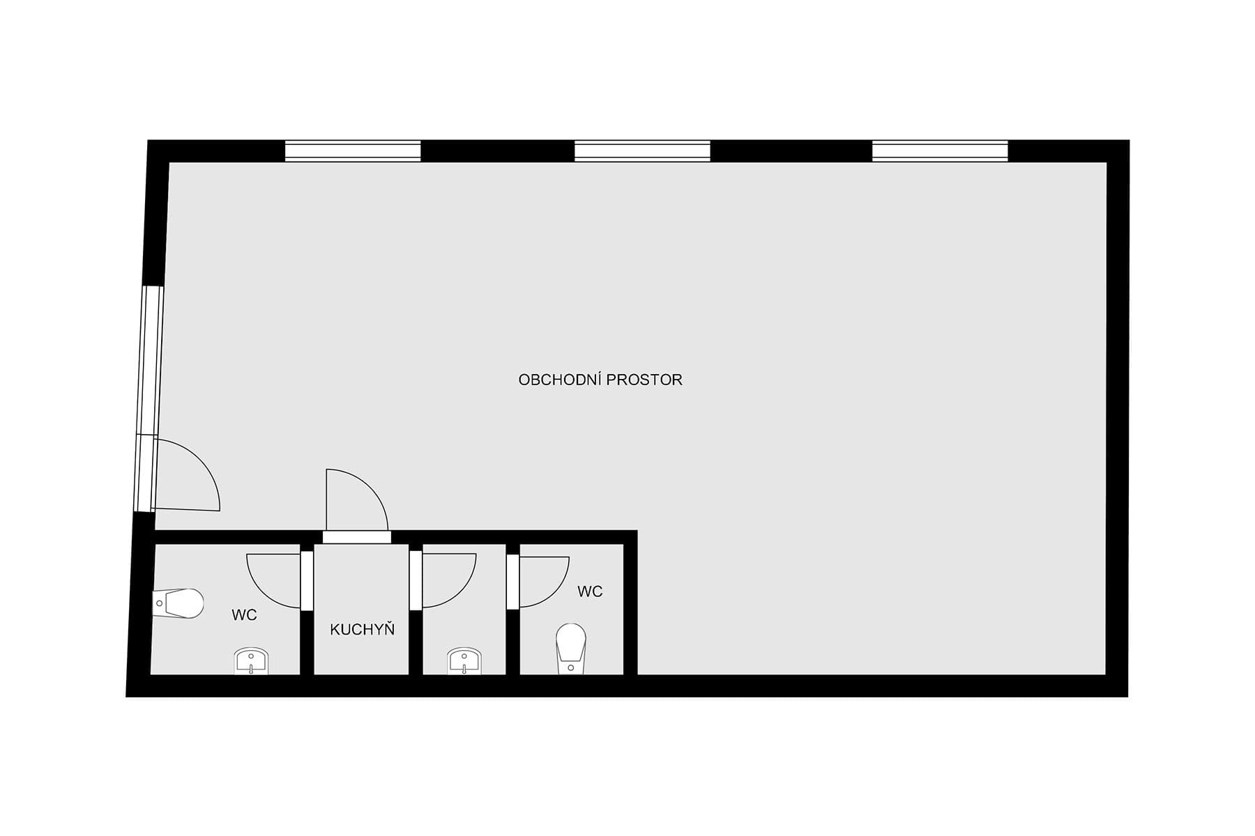Prodej nebytového prostoru 53 m², Lucemburská, Praha, Praha Prodej nebytového prostoru 53 m², Lucemburská, Praha, Praha