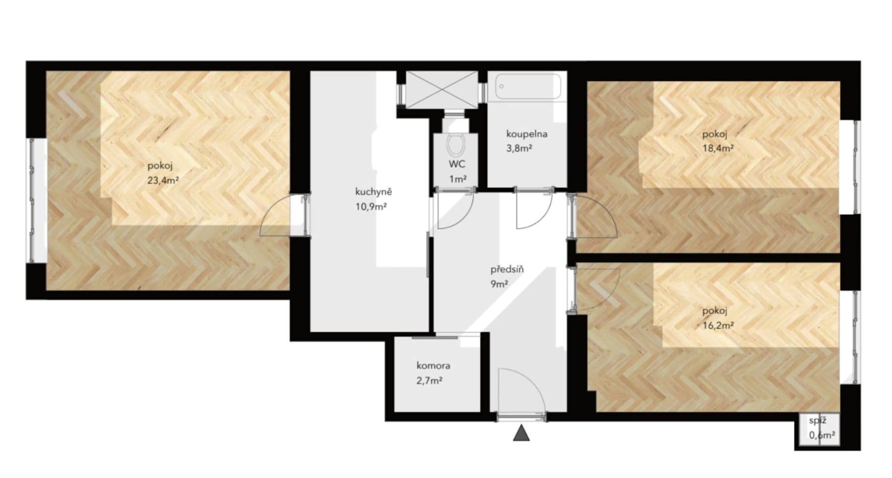 Prodej bytu 3+1 86 m², Bělohorská, Praha, Praha Prodej bytu 3+1 86 m², Bělohorská, Praha, Praha
