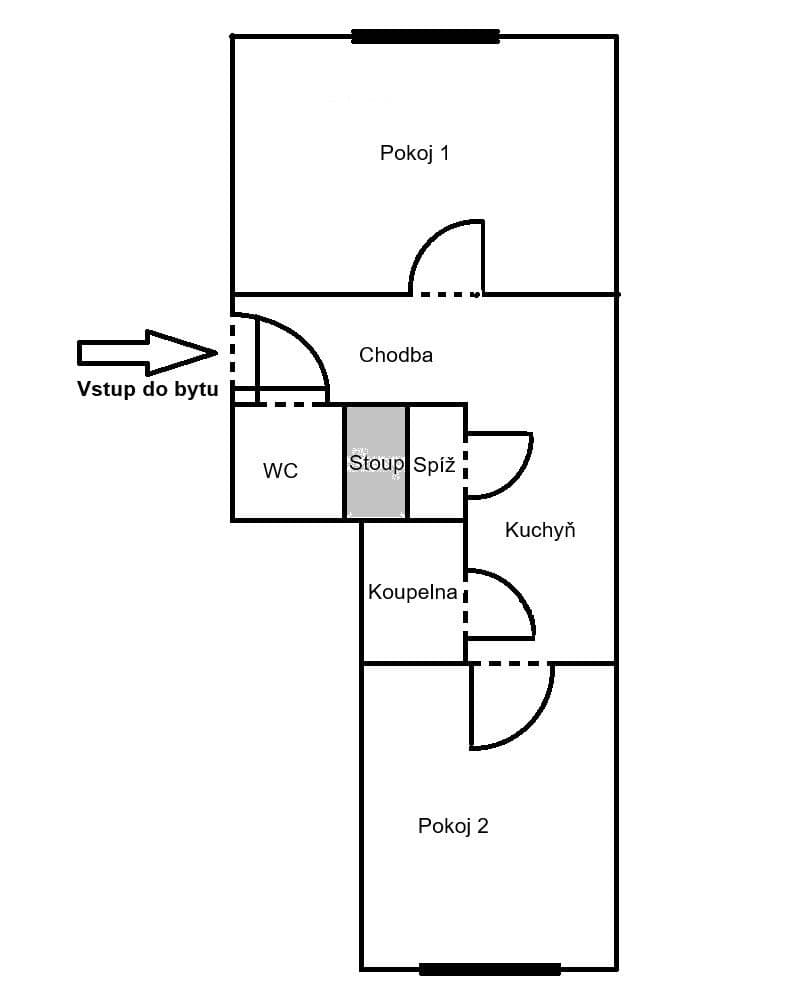 Prodej bytu 2+kk 54 m², Na Jezerce, Praha, Praha Prodej bytu 2+kk 54 m², Na Jezerce, Praha, Praha