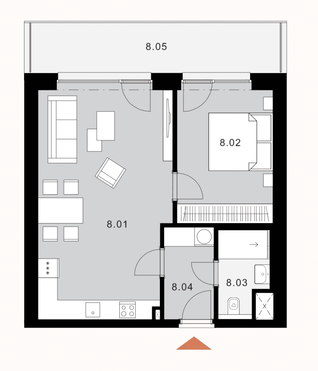 Pronájem bytu 2+kk 54 m², Ke křížku, Kladno, Středočeský kraj Pronájem bytu 2+kk 54 m², Ke křížku, Kladno, Středočeský kraj
