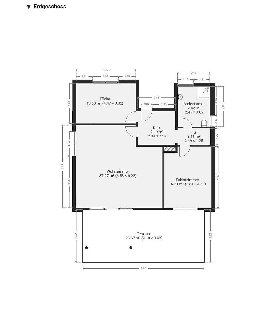 Pronájem bytu 2+1 93 m², Raunheim, Hessen Pronájem bytu 2+1 93 m², Raunheim, Hessen