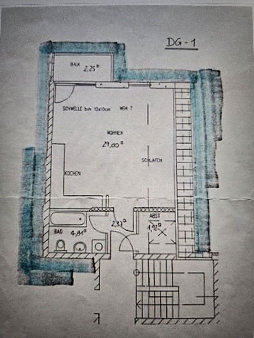 Pronájem bytu 1+kk 40 m², Ingelheim am Rhein, Porýní-Falc Pronájem bytu 1+kk 40 m², Ingelheim am Rhein, Porýní-Falc